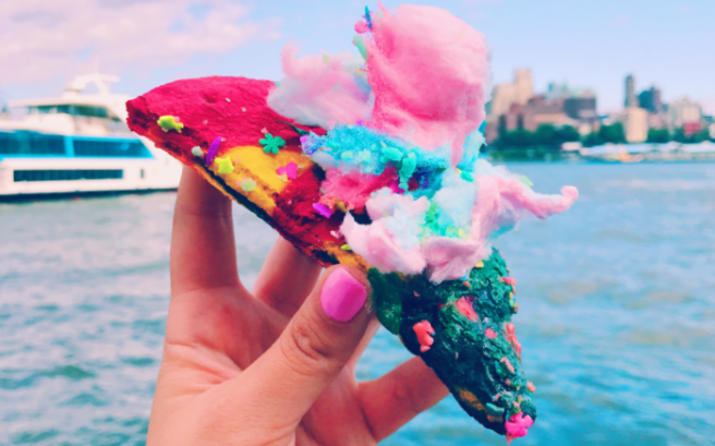 We have reached peak unicorn food with this magical unicorn pizza
