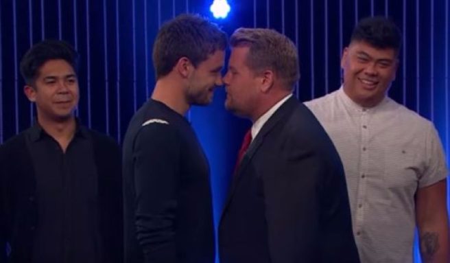 Boyband belters: It is the James Corden and Liam Payne riff-off