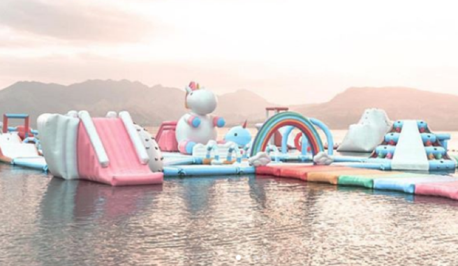 A unicorn party island exists, and the Insta opportunities are endless